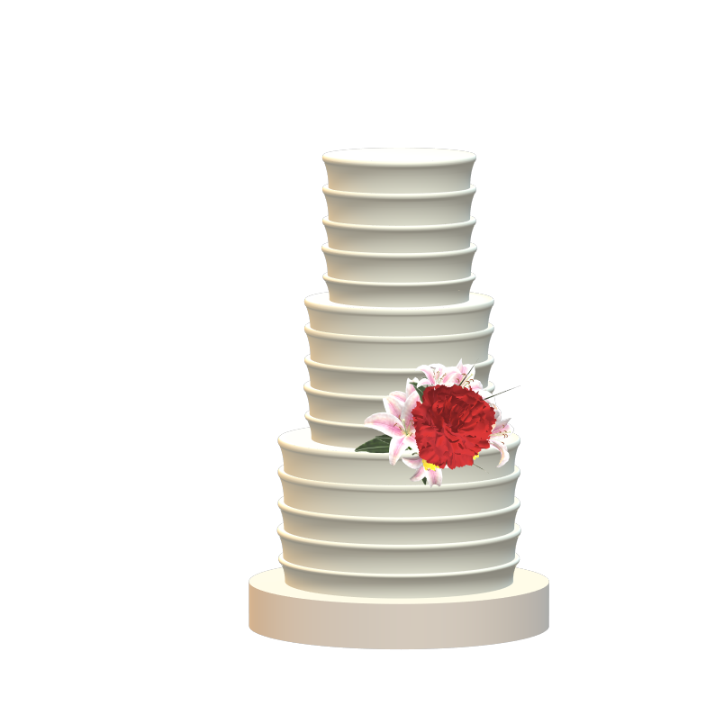 Peonia Wedding Cake